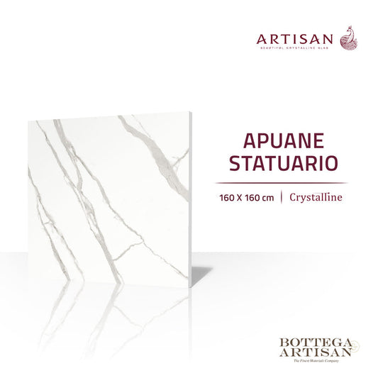 Granit Lamina Slab Artisan Apuane Statuario Crystalline 160X160