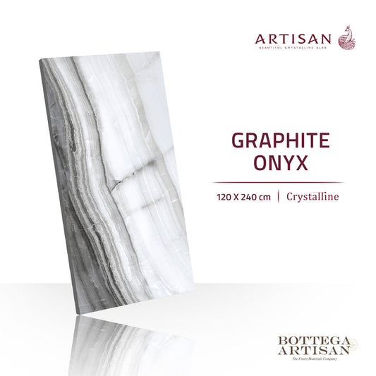 Granit Lamina Slab Artisan Graphite Onyx Crystalline 120X240