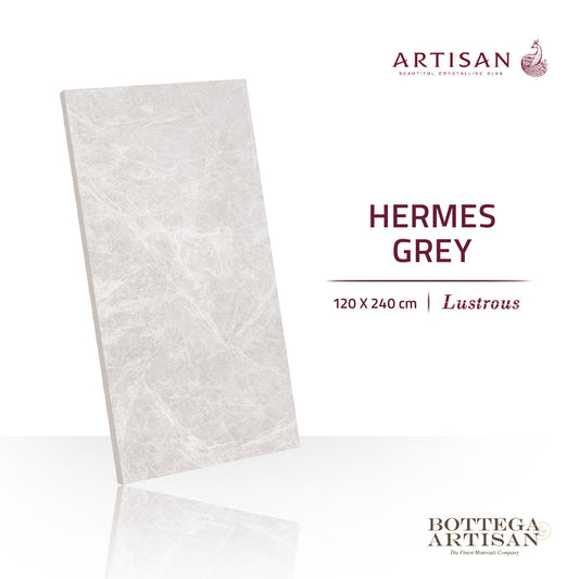 Granit Lamina Slab Artisan Hermes (Hearms) Grey Lustrous 120X240